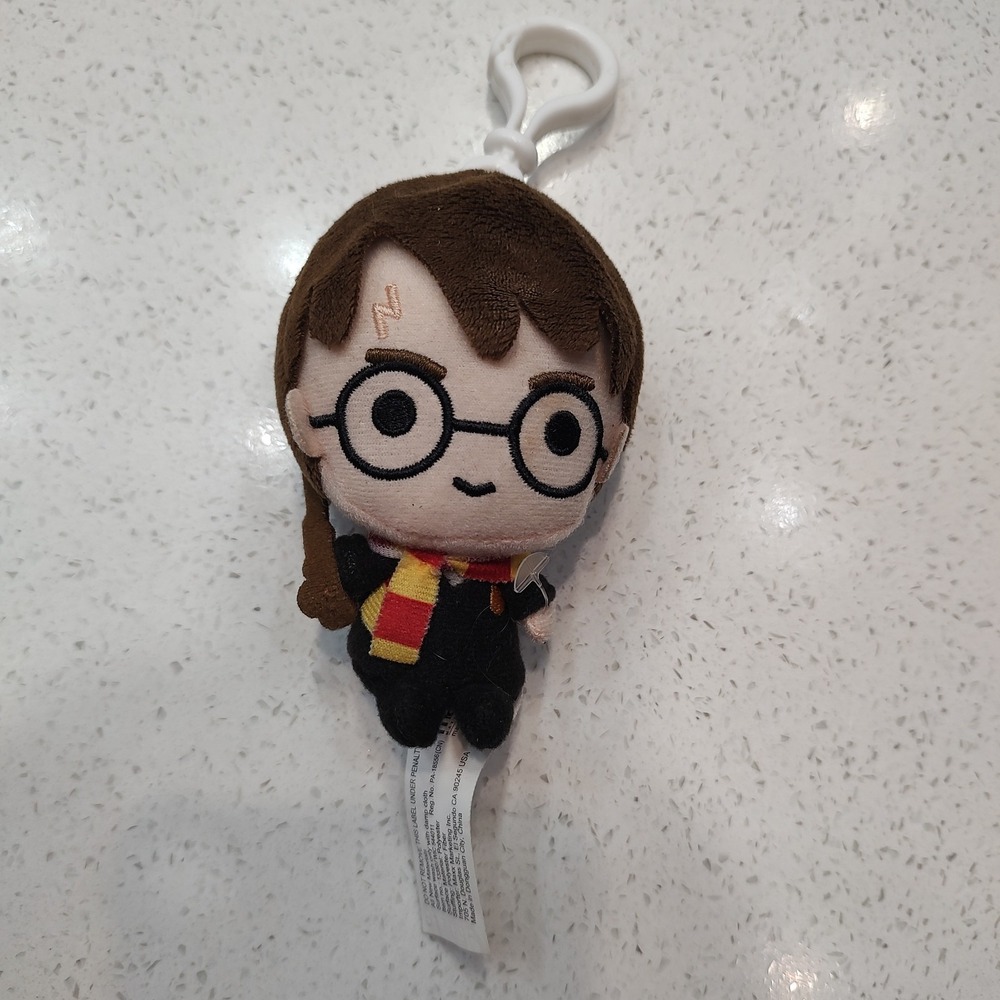 Harry Potter Plush Clip On You Me 4 Inch Wand Glasses Scar Lightning Bolt